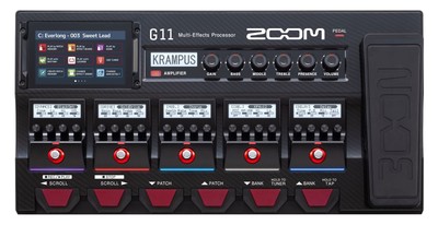 Zoom G11 Multieffektgerät für Gitarre Pedalboard Effekte Bluetooth + Cubase LE
