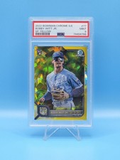 2022 Bowman Chrome Sapphire BOBBY WITT JR #77 SP Yellow #/50 PSA 9