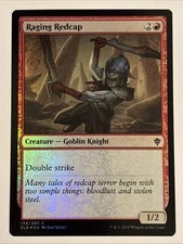 MTG Throne of Eldraine Raging Redcap Foil 134/269 NM