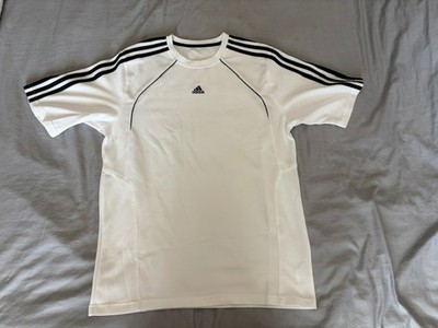 Adidas Climacool Soccer Training Shirt   White/Black: L