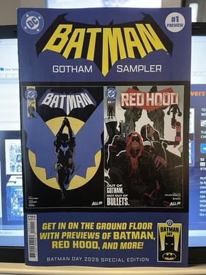 2025 BATMAN DAY Batman Gotham Sampler #1 - Cancelled RED HOOD Preview DC Comics