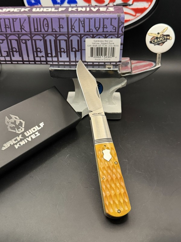 Jack Wolf Gateway Barlow Yellow Jigged Bone Brand New In Box No Reserve!