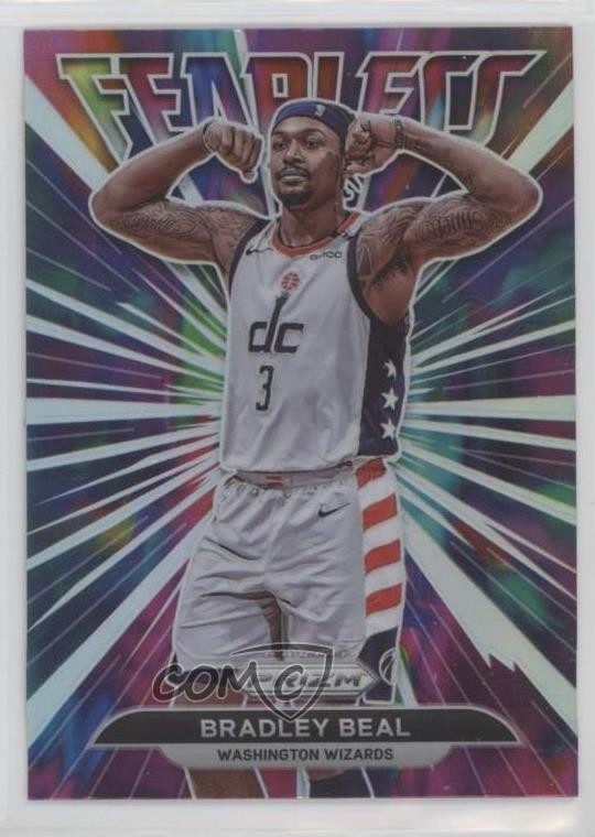 2021-22 Panini Prizm Fearless Silver Prizm Bradley Beal #5 0jb5