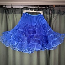 Malco Modes Meghan Retro Crinoline Petticoat Blue Medium