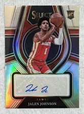 2021 Panini Select - Rookie Signatures Jalen Johnson #RS-JJN Silver Prizm /249