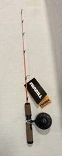 NEW FRABILL ARCTIC FIRE STRAIGHT LINE ICE FISHING ROD & REEL COMBO 27" QUICK TIP