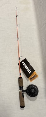 NEW FRABILL ARCTIC FIRE STRAIGHT LINE ICE FISHING ROD & REEL COMBO 27'' QUICK TIP