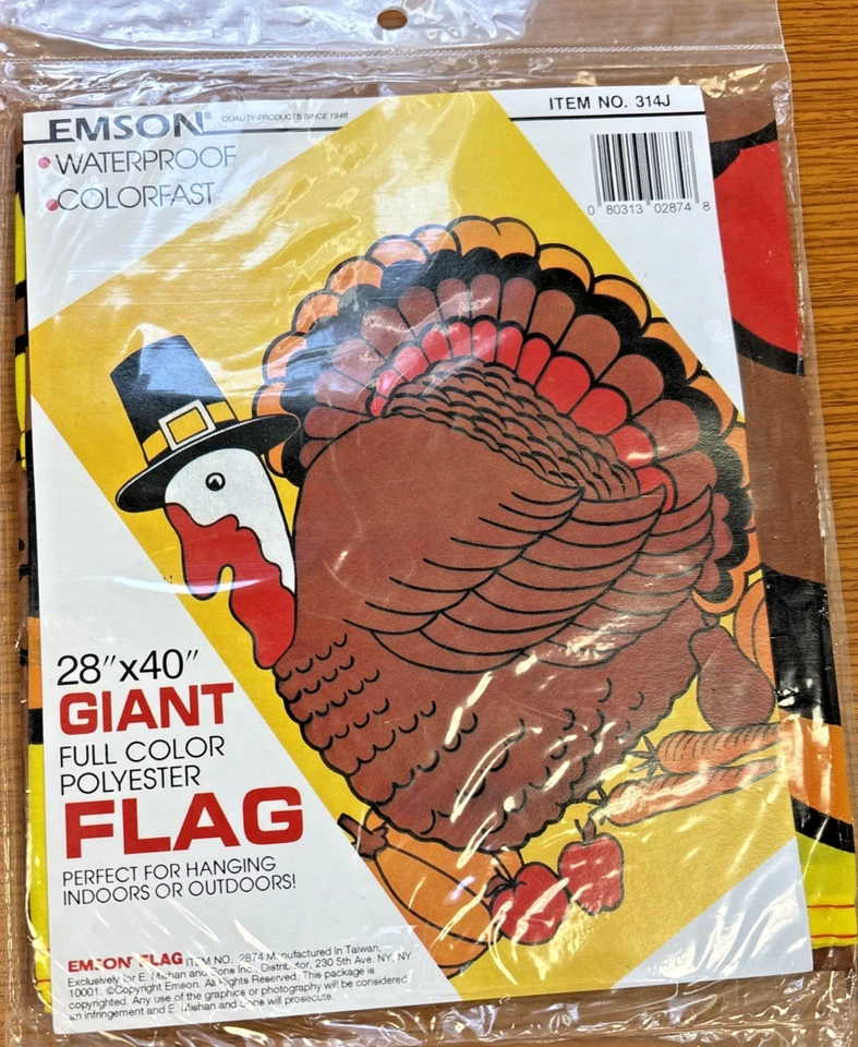 Banderas de temporada Emson vintage Navidad Halloween Pascua día V, muñeco de nieve lote de 7 nuevas Foto 4 de 4