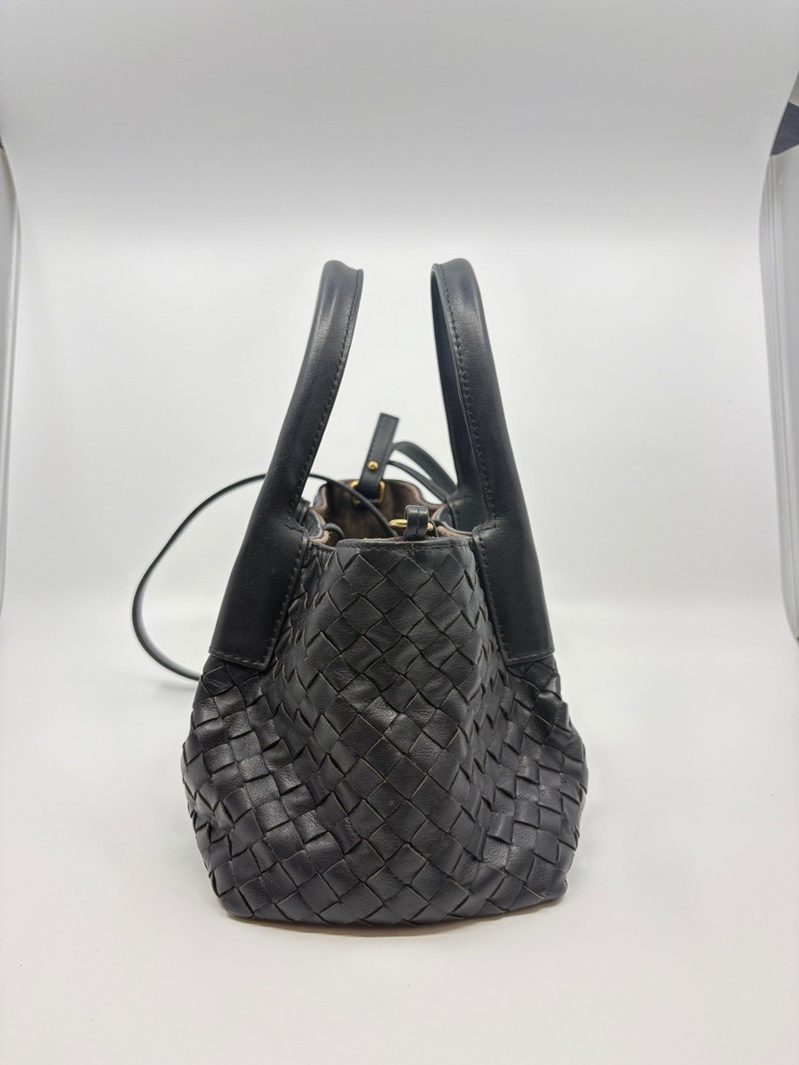 Bottega Veneta Pinacoteca Bag Chip Small Black Calfskin 2025