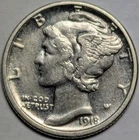 1918 s mercury dime 10c - free shipping