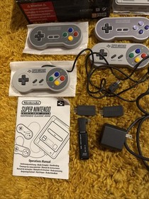 Super Nintendo Super Famicom Edition Classic Mini w/ Box 8bitdo Controllers