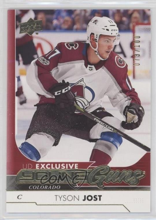2017-18 Upper Deck Young Guns Exclusives /100 Tyson Jost #246 Rookie RC