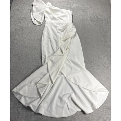 Aqua Formal Gown Dress Women's Size 0 White Designer Elegant Wedding New |  eBay