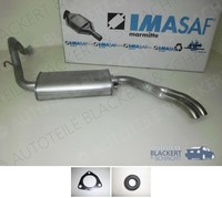 Imasaf ESD Auspuff Endtopf + Anbauteile für Alfa 6 2.0 + 2.5 I.E. 1979-1986