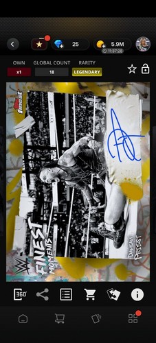 Topps WWE SLAM *DIGITAL* - Topps Finest LE/75 Gold Common Base - Je'Von