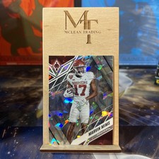 2023 Chronicles Draft Picks Marvin Mims No. 10 Cracked Ice 11/11 Last On Print