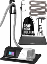 for CPAP Mask Hose Support Holder + Insulated Tubing Cover with Hanger Stand ...