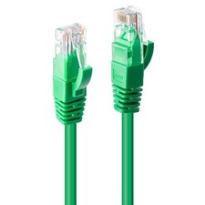 LINDY 2m Cat.6 U/UTP Network Cable, Green 2m Green