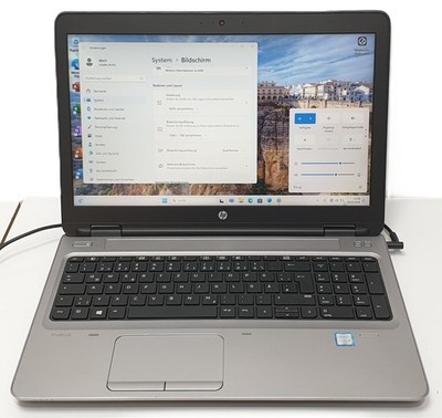 HP ProBook 650 G2 Windows 11 Pro Notebook i3 CPU 256GB SSD 8GB 15.6'' DVD-RW COM