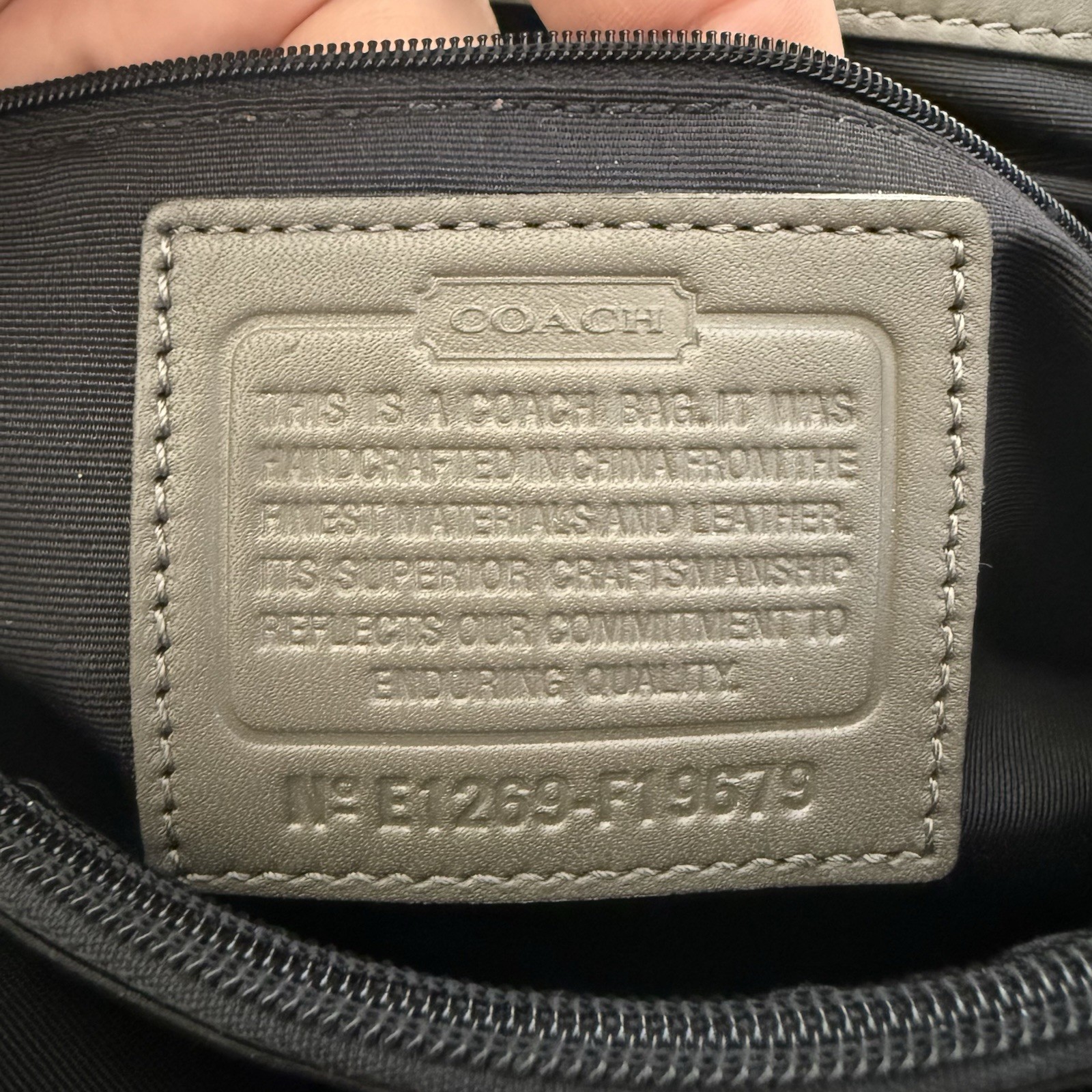 Coach SoHo Python Embossed Leather Carryall Tote … - image 9