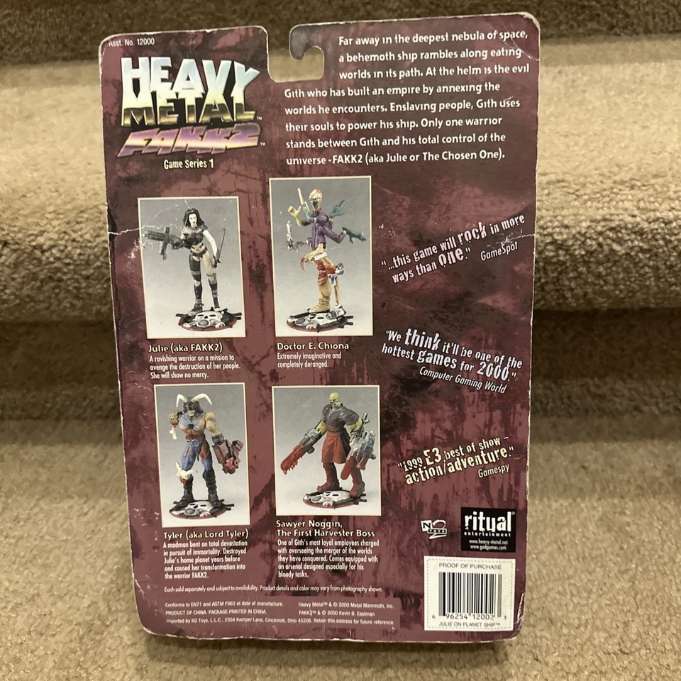 Heavy Metal FAKK2 Julie On Planet Ship Figura de Acción Juego Serie 1 Juguetes Completo Foto 2 de 2