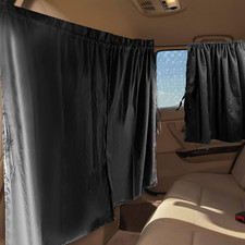 Set of 3 Privacy Curtains for Car, SUV, Van - Includes 1 Rear Seat Divider 2 S