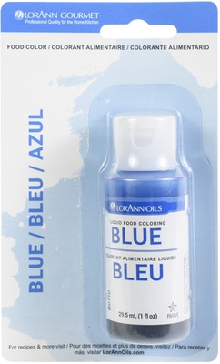6er Pack - LorAnn flüssige Lebensmittelfarbe 1oz - blau - LFC-1020