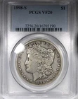 1898-S Morgan Dollar PCGS VF20 Circulated Key Date $1