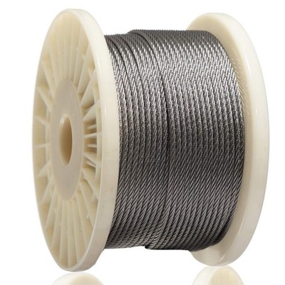 Wire Rope 1/8 Inch Stainless Steel Aircraft Cable for Decking Railings, 250 F...