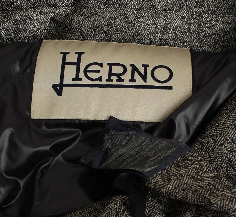 Herno Silver Pattern Goose Down Padding Jacket 55… - image 3