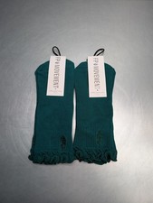 2 Pack Free People FP Movement Sport Ruffle Socks Arch Support Dark Green
