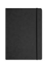 Image of Silvine Executive Soft Feel Notebook Ruled with Marker Ribbon 160pp 90gsm A4 Bla