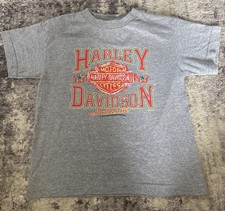 Vintage Harley-Davidson Kids Gray Tee XS
