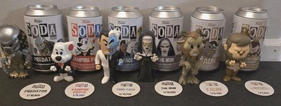 Lot of 6 Funko Soda Predator Vampire Proto Two-Face Nun Faun Freddy Werewolf