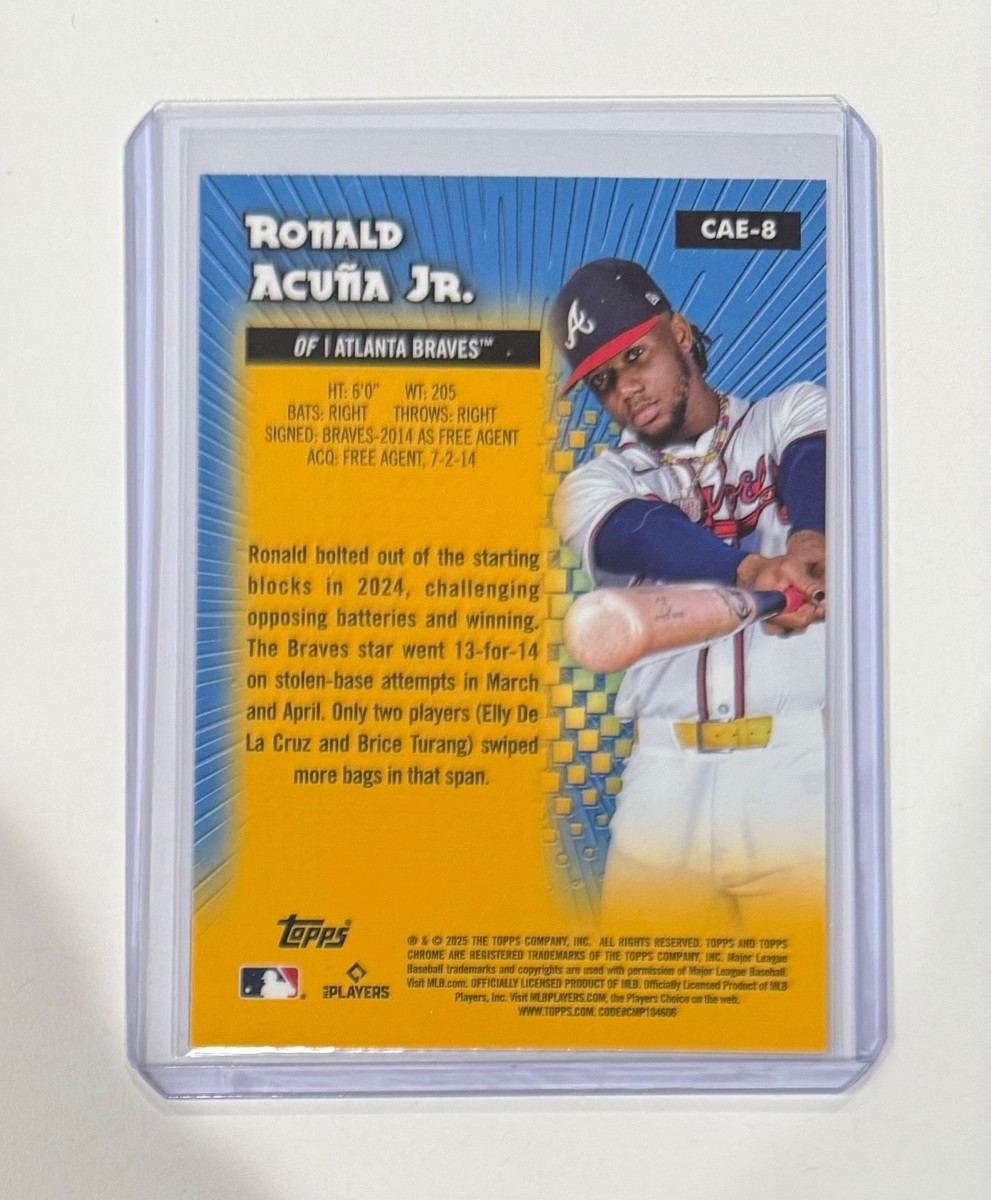 2025 Topps Chrome Ronald Acuna Jr. All-Etch Insert #CAE-8
