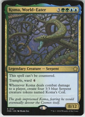 MTG Koma, World-Eater NM Foundations Magic 121