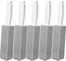 5 Pack Pumice Stone for Cleaning, Pumie Scouring Stick with Handle, Pumice Stone