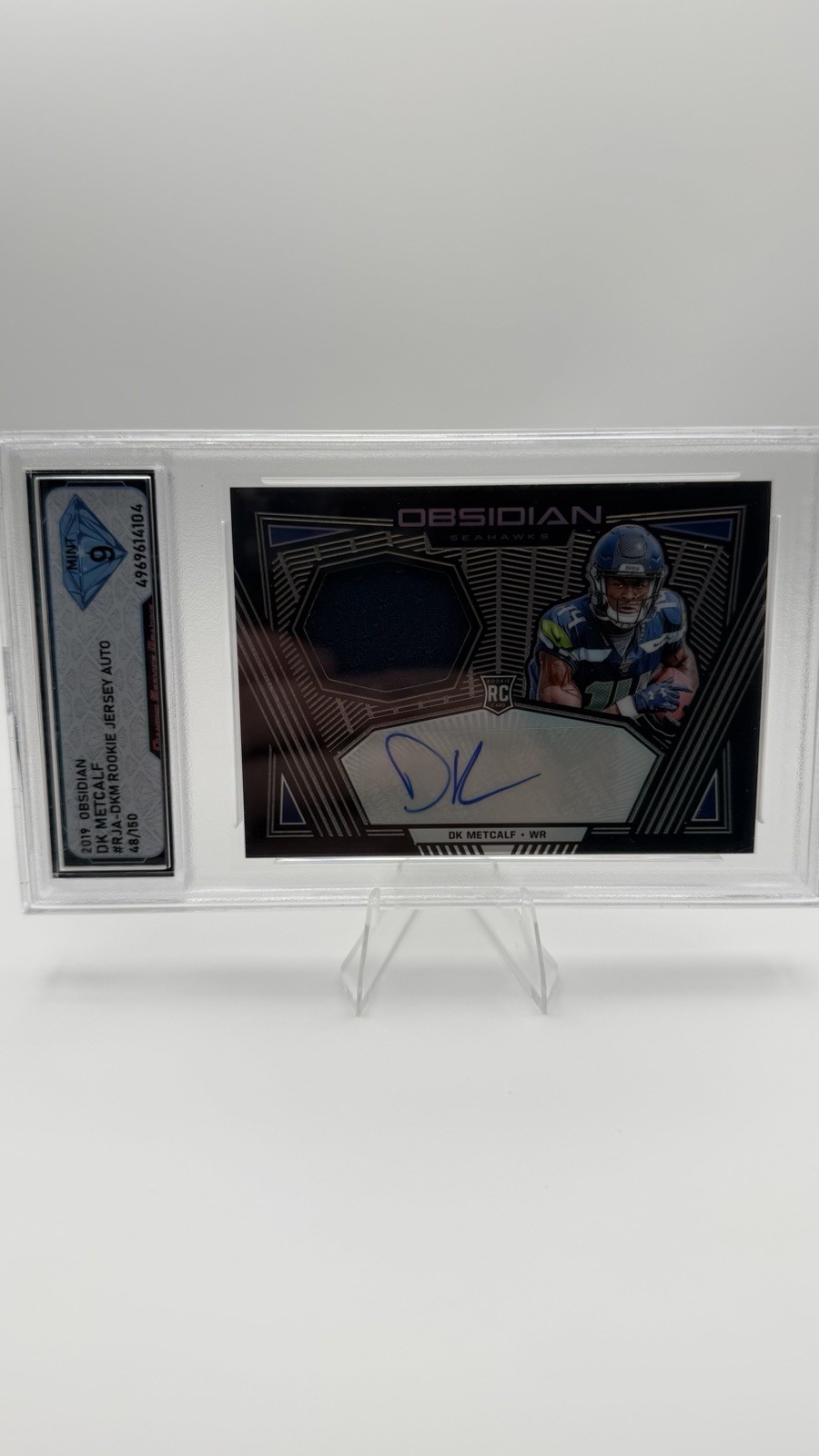 2019 Obsidian - Rookie Jersey Autographs DK Metcalf #RJA-DKM - 48/150 (RC)
