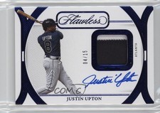 2024 Panini Flawless Prime Horizontal Sapphire 4/15 Justin Upton Patch Auto 5ov