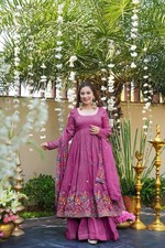 Indian Bollywood Anarkali Palazzo Suit Pakistani Wedding Wear Salwar Kameez