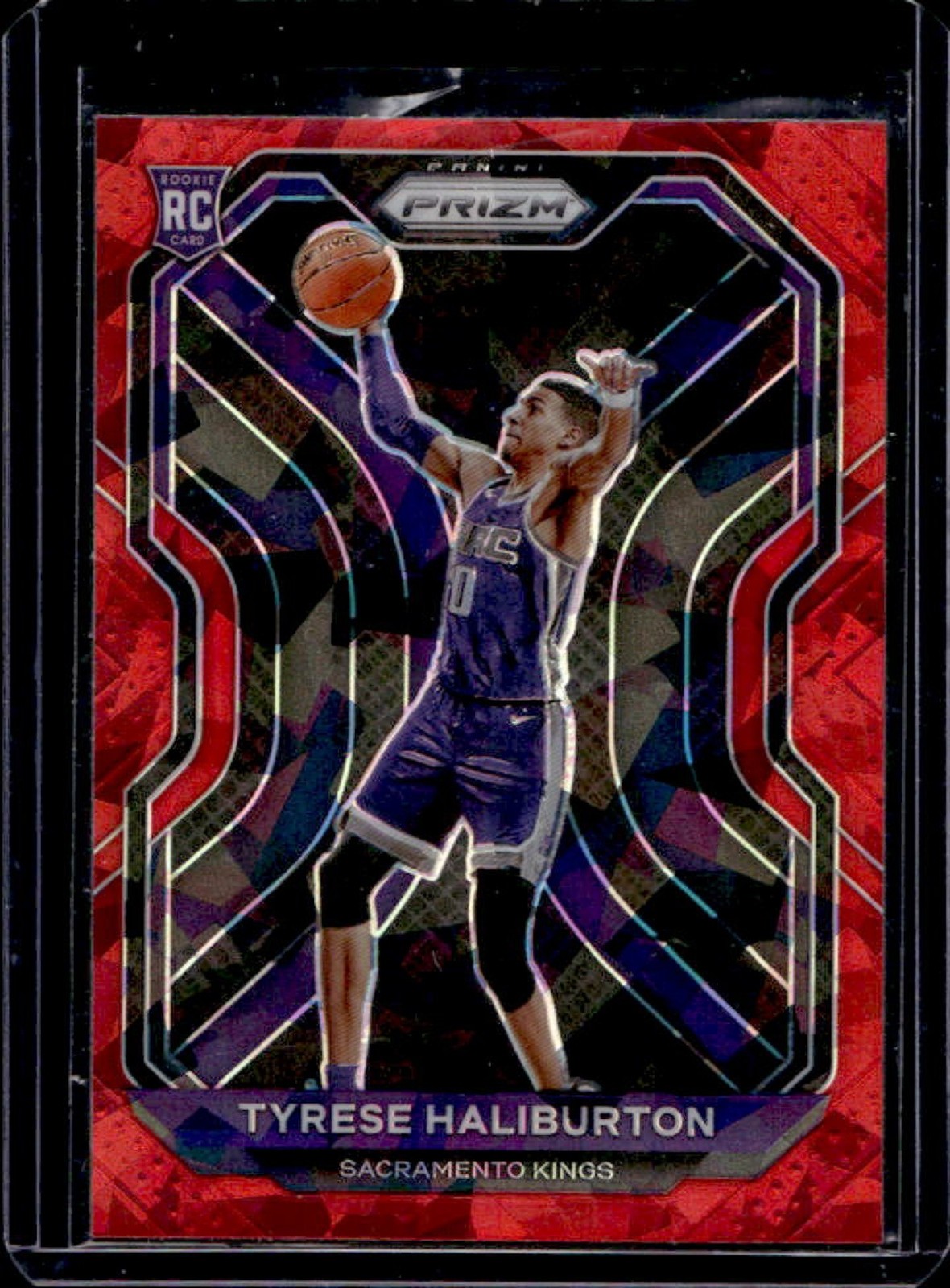 2020-21 Prizm Tyrese Haliburton RC Red Ice Prizm Rookie #262 Kings