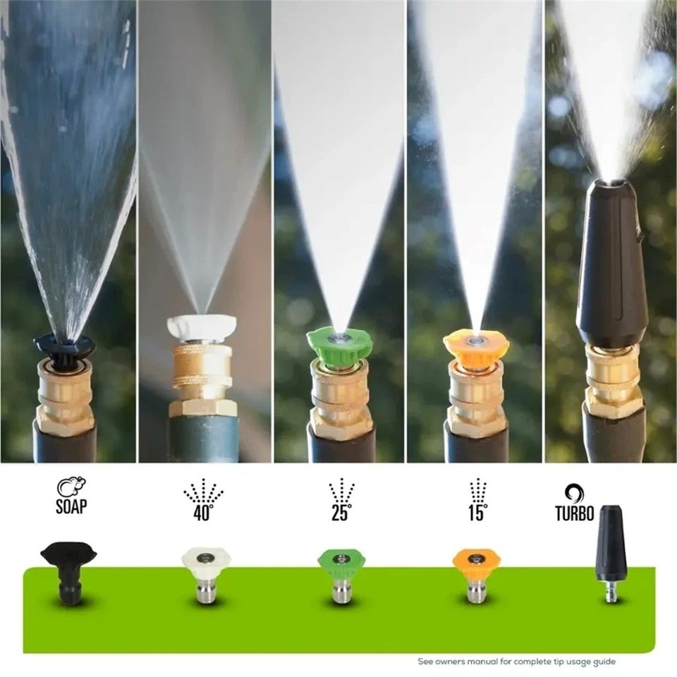 Kit combinado de lavadora a presión eléctrica Greenworks hasta 3000 PSI/2,0 GPM Foto 4 de 4