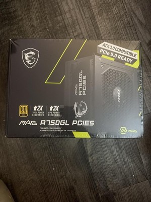 MSI MAG A750GL PCIE5 750 Watt Power Supply ATX 3.0 Compatible PCIe 5.0 Ready