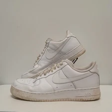 Nike Men's Air Force1 '07 Low Tripe White Size 12.5 Shoes