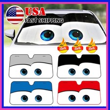 Car Windshield Sun Shade Cartoon Eye Visor SUV Auto Front Window Shield Cover ET