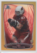 2014 Bowman Chrome Gold Refractor 27/50 Troy Niklas #191 3c7