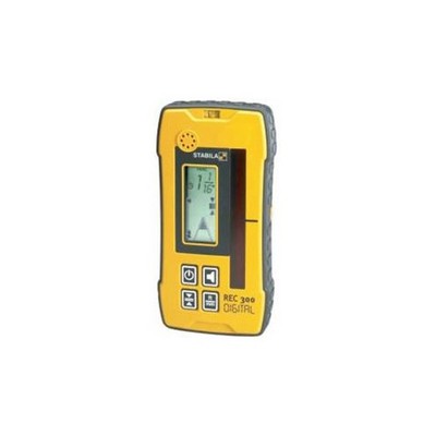 Stabila 07430 REC300 De-Tech Laser Receiver w/ Universal Grade Rod Clamp