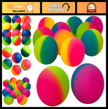 Jumbo Bouncy Balls Pack - 2.35-Inch Colorful Rubber Balls for Kids  Parties