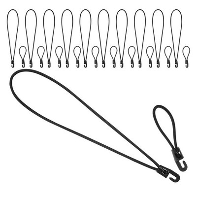 40 Pcs Luggage Tie down Straps Grommet Bungee Hooks Neck