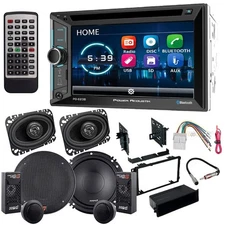 6.2" CD/DVD AM/FM Car Stereo 4x6" & 6.5" Component Speakers for 2003-2006 Sierra